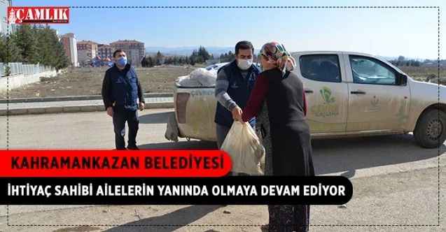 Kahramankazan Belediyesi, ihtiyaç sahibi vatandaşlarla yakından ilgileniyor