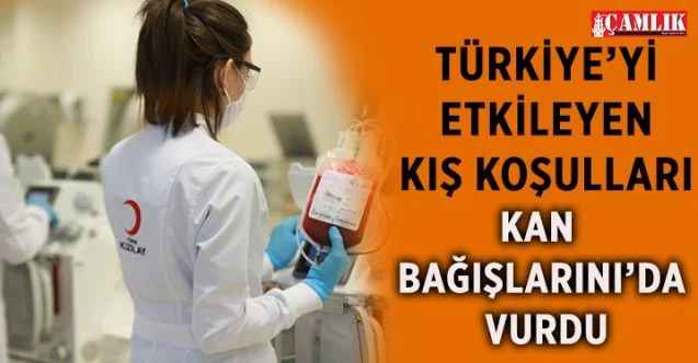 Türkiye’yi Etkileyen Kış Koşulları Kan Bağışlarını da Vurdu