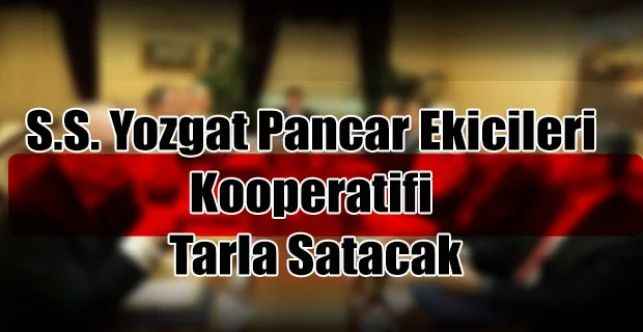 S.S. Yozgat Pancar Ekicileri Kooperatifi Tarla Satacak