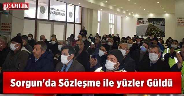Sorgun'da Sözleşme ile yüzler Güldü