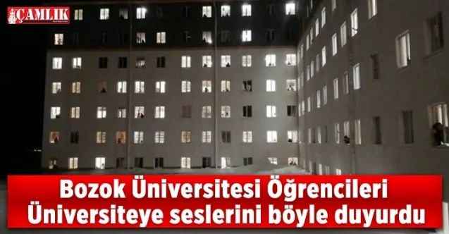 Bozok Üniversitesi Öğrencileri Üniversiteye seslerini böyle duyurdular
