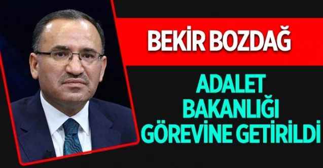 Abdulhamit Gül istifa etti, yerine Adalet Bakanlığına Bekir Bozdağ atandı