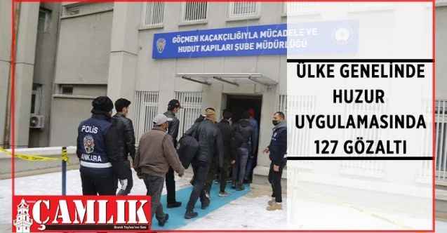 Ülke Genelinde Düzensiz Göç İle Mücadelede 127 Gözaltı