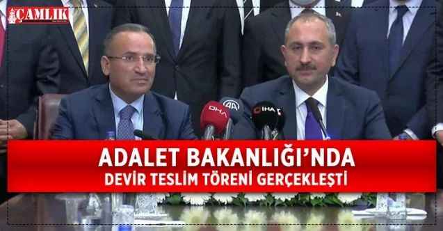 Adalet Bakanlığı'nda devir teslim töreni gerçekleşti