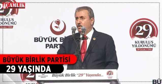 Büyük Birlik Partisinin, 29. yıldönümü geniş çaplı katılımla Ankara’da kutlandı