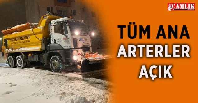 Ankara Büyükşehir Yolları Haftanın İlk Gününe Hazır Hale Getirdi