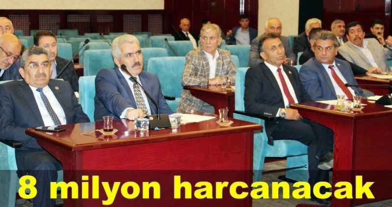 8 milyon harcanacak