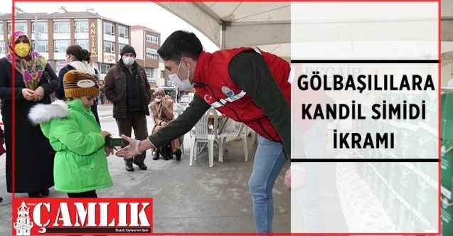 Gölbaşı Belediyesi, üç ayların başlangıcı olan Regaip Kandili dolayısıyla vatandaşa kandil simidi ve çorba ikramında bulundu