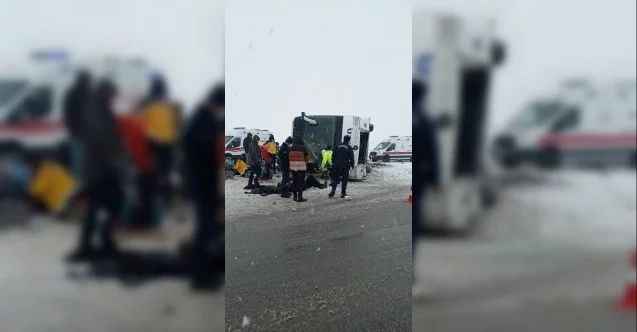 Yozgat'ta otobüs kazası: 1 ölü, 15 yaralı