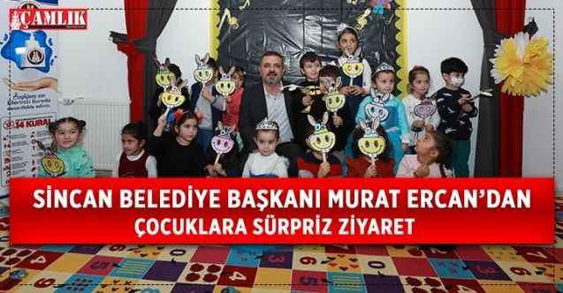 Sincan Belediye Başkanı Murat Ercan, Yenikent Anne-Çocuk Oyun Evi’ne sürpriz ziyarette bulundu