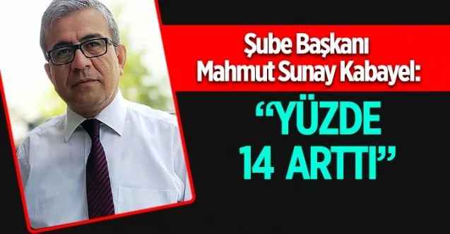 Türk Eğitim Bir Sen Yozgat Şube Başkanı Mahmut Sunay Kabayel, dört kişilik bir ailenin masraflarının yüzde 14 oranında artış gösterdiğini söyledi