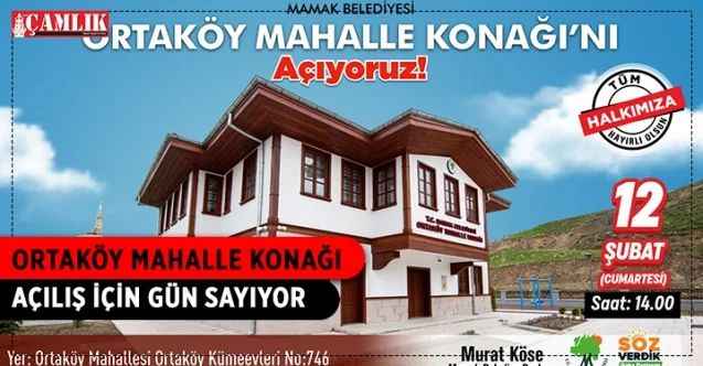 Mamak Belediyesi, ilçe genelinde hizmete açtığı mahalle konaklarına bir yenisini daha ekliyor