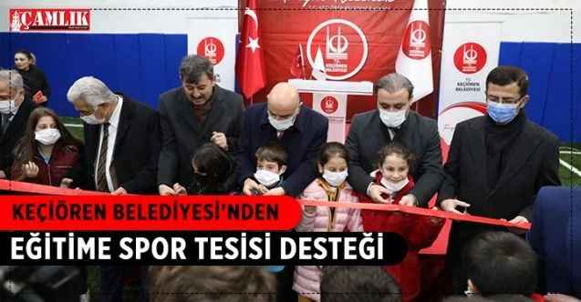 Keçiören Belediyesi tarafından ilçedeki Öğretmen Büşra İnan İmam Hatip Ortaokulu’na inşa edilen kapalı halı saha, Keçiören Belediye Başkanı Turgut Altınok’un katıldığı törenle açıldı