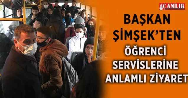 Gölbaşı Belediye Başkanı Ramazan Şimşek, Aralık ayında uygulamasını başlattığı ücretsiz öğrenci servislerini yeni dönemde ziyaret etti