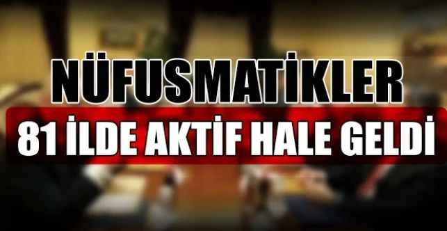 “Nüfusmatikler” ülke genelinde yaygınlaştırılarak, 81 ilde 105 noktada hizmet vermeye başladı