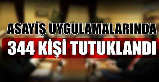 Ankara'da 2 haftalık asayiş uygulamalarında 344 kişi tutuklandı
