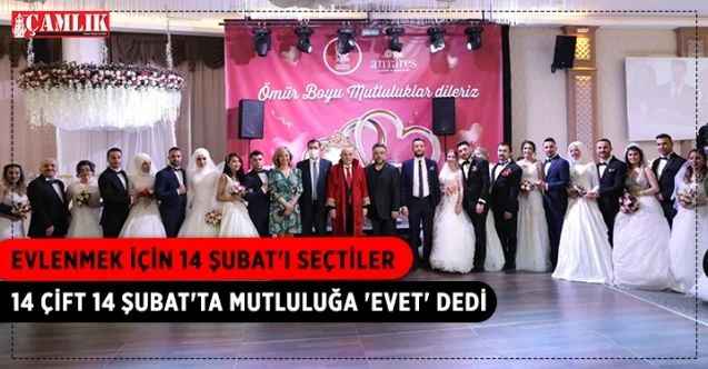Keçiören Belediyesi, yuva kurmak isteyen 14 çift için özel bir nikah programı düzenledi