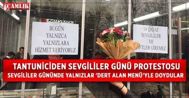 Ankara’da bir tantunici 14 Şubat Sevgililer Günü’nü boykot etti