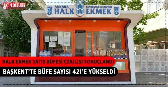 Ankara Halk Ekmek Fabrikası, bir tanesi yeni olmak üzere toplam 12 satış büfesi için noter huzurunda canlı yayında kura çekilişi gerçekleştirdi