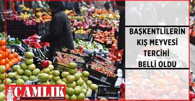 Başkentliler kasım, aralık, ocak ve şubat aylarında kış meyvesi olarak en çok mandalina tüketti