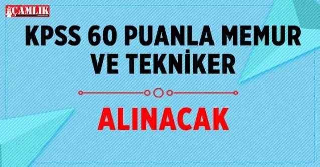 KPSS 60 puanla ikamet şartsız memur alınacak