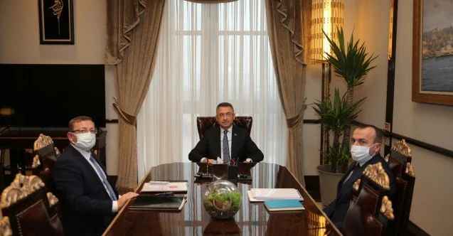 Yozgat Valisi Ziya Polat, Cumhurbaşkanı Yardımcısı Fuat Oktay'ı ziyaret etti