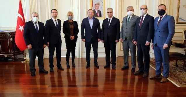 Yozgat Defterdarı Erdoğan Yıldıraner, Yozgat Valisi Ziya Polat'ı ziyaret etti