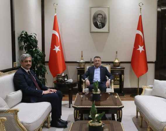 Yozgat Belediye Başkanı Celal Köse, Cumhurbaşkanı Yardımcısı Fuat Oktay’ı ziyaret etti  MASADA YOZGAT VARDI