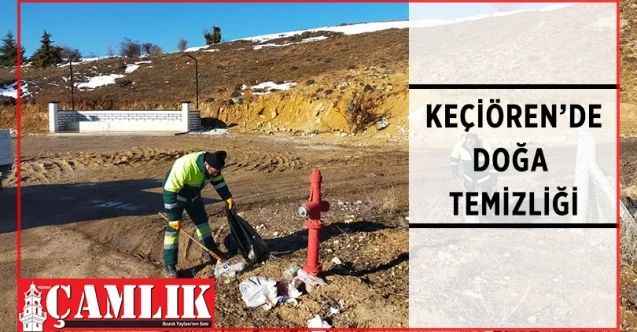 Keçiören Belediyesi, ilçede bulunan köylerde mıntıka temizliği yaptı