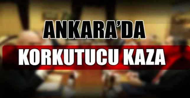 Ankara’nın Etimesgut ilçesinde sürücüsünün direksiyon hakimiyetini kaybettiği otomobil orta refüje çarptı