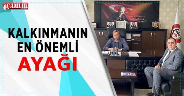 Sorgun Vergi Dairesi Müdürlüğü heyeti Sorgun Ticaret ve Sanayi Odası Başkanı Üzeyir Arslan’ı ziyaret etti
