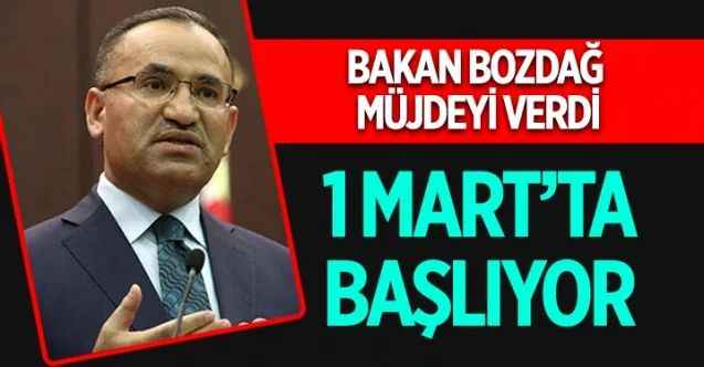 Adalet Bakanı Bekir Bozdağ, bu yıl Adalet Bakanlığına 12 bin 823 personel alınacağını açıkladı