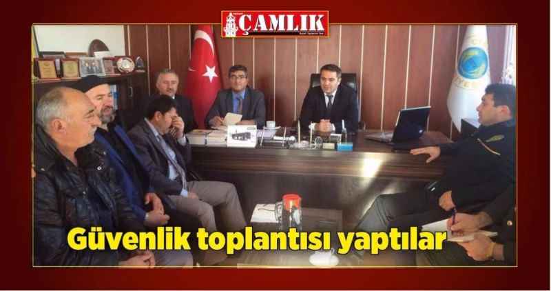 Güvenlik toplantısı yapıldı