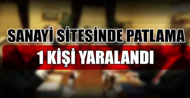 Ankara’nın Şereflikoçhisar ilçesinde sanayi sitesinde meydana gelen patlamada 1 kişi yaralandı