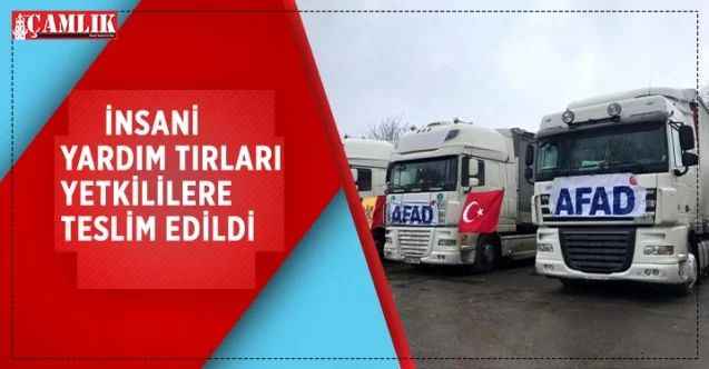 AFAD tarafından hazırlanan insani yardım konvoyu Ukrayna ve Moldova yetkililerine teslim edildi