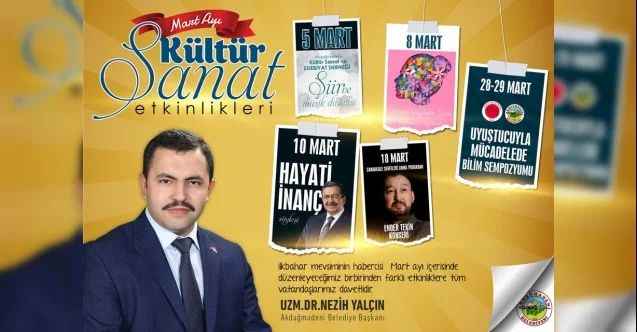 Mart ayında Akdağmadenliler'in her günü dolu dolu geçecek. Başkan Nezih Yalçın, bir aylık programı açıkladı