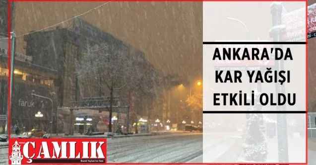 Ankara’da gece boyunca etkisini sürdüren kar yağışı şehri beyaza bürüdü