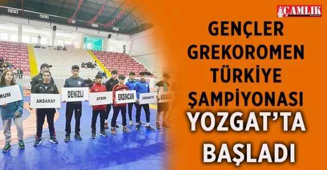 Okul Sporları Gençler Grekoromen Türkiye Şampiyonası bugün Yozgat’ta başladı