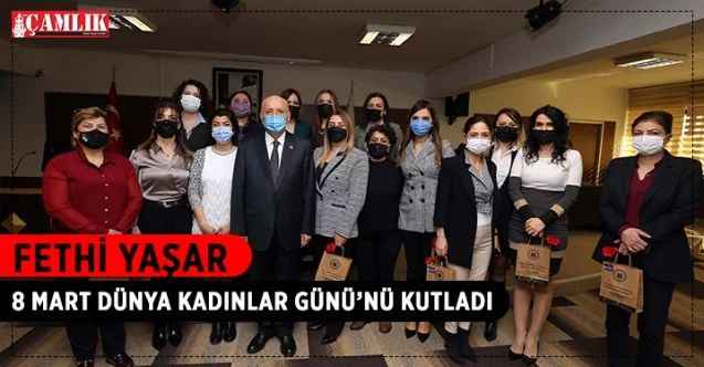 Yenimahalle Belediye Başkanı Fethi Yaşar, 8 Mart Dünya Kadınlar Günü dolayısıyla kadın meclis üyelerinin ve birim müdürlerinin Kadınlar Günü’nü kutlayarak, hediye takdim etti