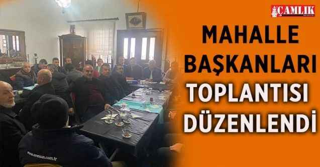 AK Parti Merkez İlçe Teşkilatı'nda görevli mahalle başkanları düzenlenen istişare toplantısı ile bir araya geldi