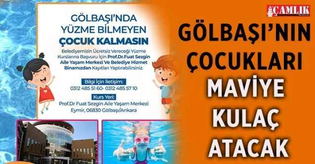 Gölbaşı Belediyesi, yüzme kurslarının başlayacağının müjdesini verdi