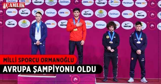 Emrah Ormanoğlu, serbest stil erkek milli takımında altın madalya kazanan ilk sporcu oldu