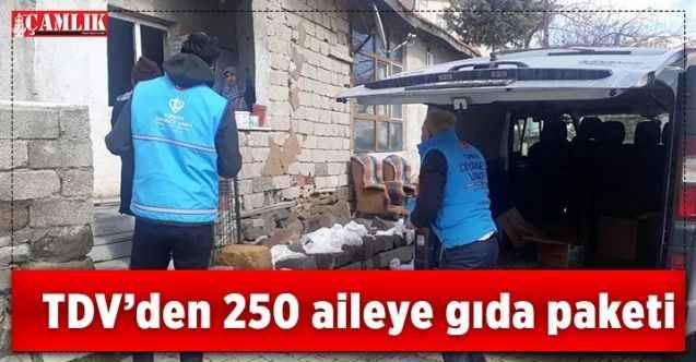Yozgat TDV’den 250 aileye gıda paketi