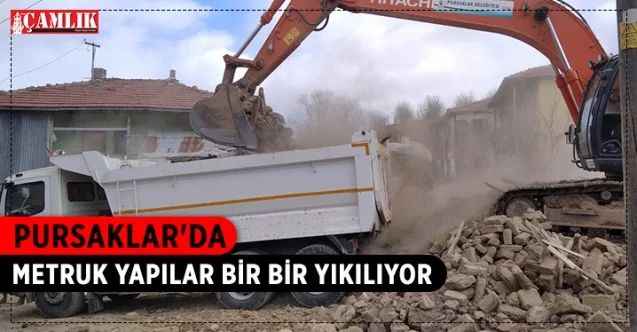 Pursaklar Belediyesi, metruk yapıların yıkım çalışmalarına aralıksız devam ediyor