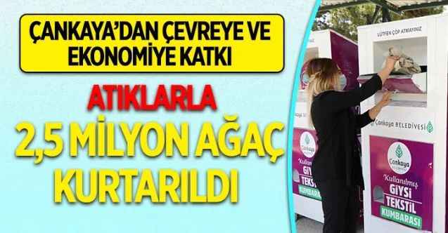 Çankaya Belediyesi, 2014 yılından bu yana 288 bin ton atığı toplayarak çevreye ve ekonomiye katkıda bulundu