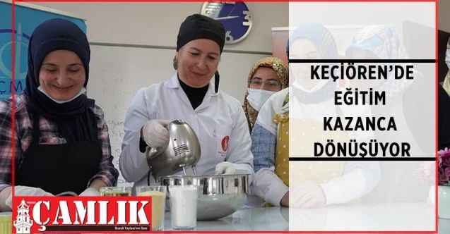 Keçiören Sanat ve Meslek Edindirme Kursları (KEÇMEK) kursiyerleri workshop etkinliği düzenleyerek hem el becerilerini geliştiriyor hem de çeşitli hamur ürünlerinin inceliklerini öğreniyor