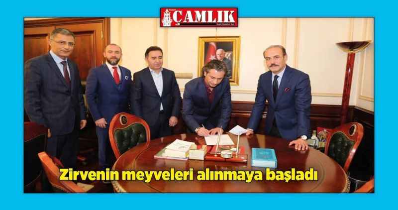 Zirvenin meyveleri alınmaya başladı