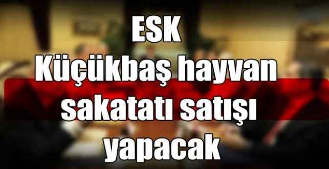 ESK Küçükbaş hayvan sakatatı satışı yapacak