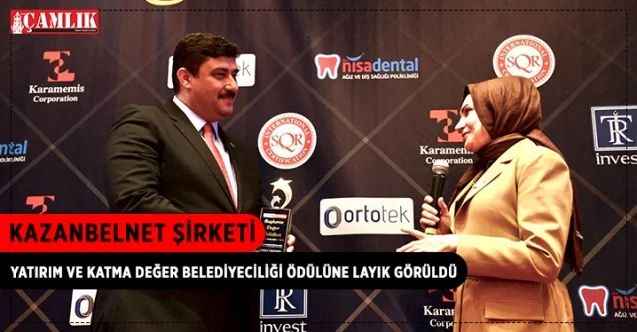 KazanBelNet şirketi, “Yatırım ve Katma Değer Belediyeciliği Ödülü”ne layık görüldü