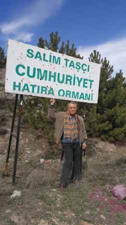 Yozgatlı Salim Taşçı  500 Bin ağaç dikti